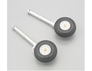 Top-Design CNC Suspension Main Landing Gear Strut & Wheel Set 140mm - (5.0)